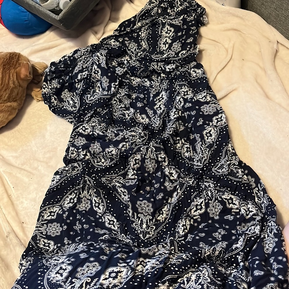 long off the shoulder dress